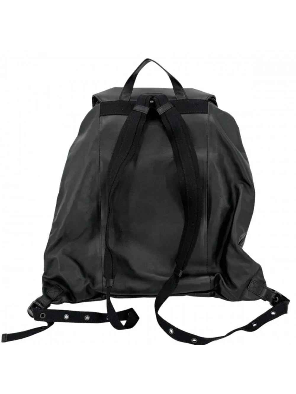 Bottega Veneta Backpack Intrecciato Leather Black Gunmetal Vintage